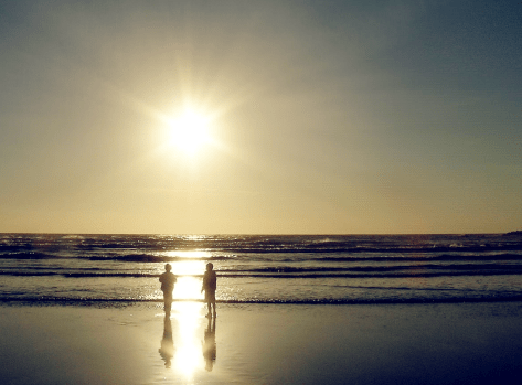 two on the beach Lomo